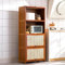 Mueble Cocina Almacenaje Vintage Alacena de Cocina Despensa Rustica 3/4 Niveles Estanteria Cocina Muebles de Cocina Mueble Auxiliar de Almacenaje(4 Tier,80cm)