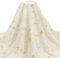 BENECREAT 1 Yard/90cm Glitzer-Tüllstoff, 159cm Sterne Mond Spitzenstoff Polyester Bestickte Netzspitze Zubehör Für Hochzeitsschleier, Formelle Kleidung, Vorhang Wohnkultur, Aprikose