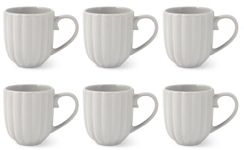 H&H Set 6 Mug Lotus Grigio Cc350