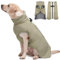 Katzinst Hunde Wintermantel, Ärmellose Wasserbeständig Hundejacke Reflektierend Hundejacke mit Bauchschutz Hundebekleidung Outfit Hundemantel für Grosse Hunde, Labrador, 2XL