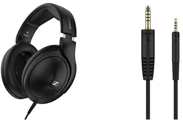 Sennheiser Kopfhörer Bundle HD 620S geschlossene Kopfhörer + Original Zubehörkabel - 1,8m symmetrisches Kabel mit einem 4,4mm Anschlussstecker
