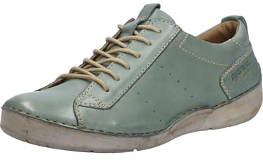 Josef Seibel Damen Sneaker Fergey.56,Weite G (Normal),Wechselfußbett,straßenschuhe,Strassenschuhe,lace-up Shoes,Low-tie,Mint,36 EU