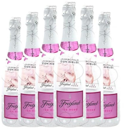 CavaFreixenetSekt Ice Rosé Cava Kleine Flasche 20 cl Rosé Sekt (Karton mit 6 Kleine Flasche von 20 cl)