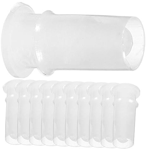 Hohopeti 200 STK bb Quietscher plastikenten plasure caakg cadfi Pipes Spielzeugbälle Ersatz Quietscher Kuscheltiere für Babys automatisch bb Pfeife Spielzeug Schuhe pfeifen Spielzeug Weiß