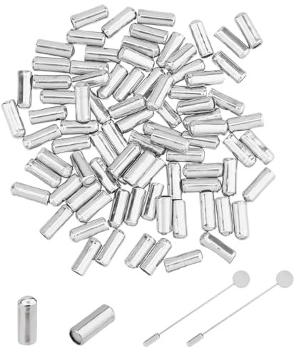 SUPERFINDINGS 100 Stück Broschennadeln Stopper Anstecknadel Endkappe Für Anstecknadel Mit Silikon An Der Innenseite Verschluss Nadelhalter Stopper Revers Schal Hut Sicherheitsnadeln Für Brosche