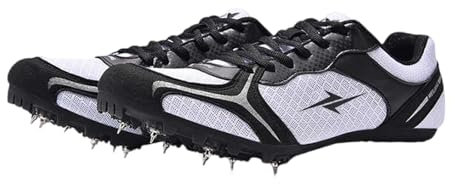 Kraftpaid Zapatillas Clavos Atletismo,Zapatillas De Pista Y Campo,Zapatos De Atletismo con Clavos,Ligeras Antideslizantes,Transpirables De Malla,Picos Intercambiables,para Hombres NiñOs Y Mujeres