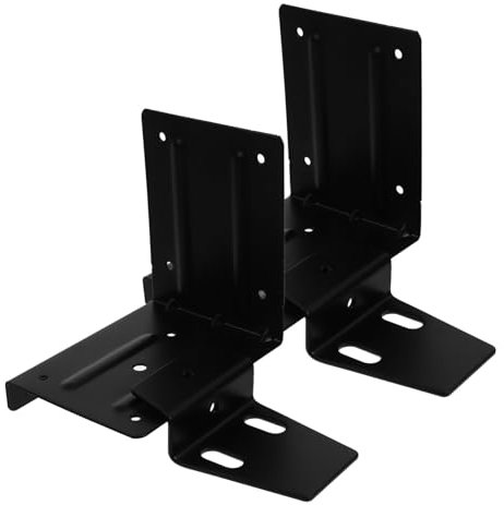1 Satz Code zum Aufhängen von Badezimmerschränken Veranstalter Schuhschrank Gestell Wandregalhalterung Hausregalhalterung Metallhalterungen für Regale Wandhalterungen Eisen Black HOMSFOU
