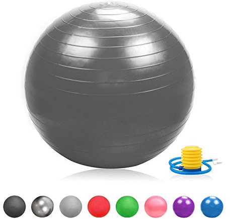 Glamexx24 Gymnastikball Pilates Ball 55cm Dick Anti-Burst Trainingsball, Soft Yoga Ball for Zuhause Büro Abdominal and Shoulder, Balance, Sport Training