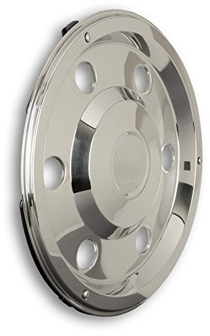 Radzierblende Radkappe 17,5 Zoll aus Edelstahl - universell passend für Stahlfelgen