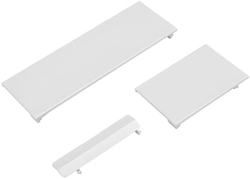 3 in 1 Wii Console Replacement Dust Door,SD Slot Lid Door Cover Case for Nintend Wii Console - White