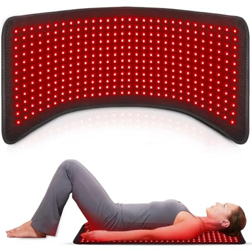 Gift Edian 360PCS LEDs Red Light Therapy Mat, 660 Nm and 850 Nm Wavelength | Infrared Light Therapy Large Wrap Pad, 5 Brightness Levels and Time Adjustable, for Back Waist Shoulder Discomfort