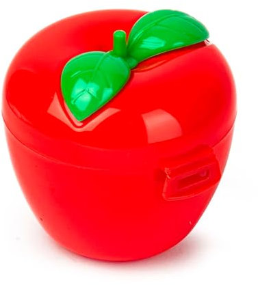 CABLEPELADO - Caja Protectora en Forma de Manzana para Almacenaje | Ideal para Frutas, Productos Esenciales y Más | Apta para Lavavajillas, Diseño Divertido y Funcional | Roja