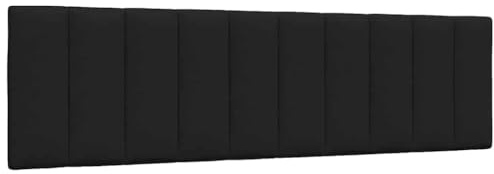 Frdhee Rückenkissen Kissen Kopfteil, Kopfteil-Kissen Hanko Schwarz 180 cm Stoff für Schlafzimmer, Gästezimmer