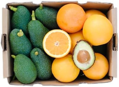 Vitalem – Kiste mit frischen Orangen 3 kg + Avocados 1 kg | Ökologische und natürliche Früchte | Superfood Vitamin C und gesunde Fette | Smoothies, Säfte, Salate, mediterrane Küche