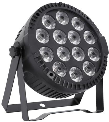 14x6W RGBW LED Par Licht,80W Par Scheinwerfer mit 0-100% Dimmen,DMX 512,Sound-aktivierte Steuerung,Master-Slave und selbstfahrend,DMX 4/8CH Bühnenlicht mit Fernbedienung,für Hochzeiten und Partys