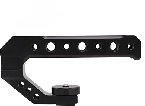 Camera Cage Top Handle Grip, Universal SLR Mirrorless Camera Handle with Cold Shoe and Multiple Screw Ports, Lightweight Aluminum Alloy Ergonomic Top Handle for Filmmaking and