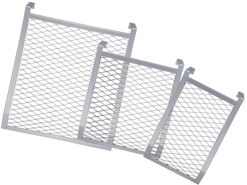 NONDK Paint Roller Grid 3 Pack 4 Sided Metal Paint Bucket Grid Heavy Duty Painting Screen for 1, 2, 5 Gallon Buckets for Roller Brushes Painting Tools for Home Professional Use