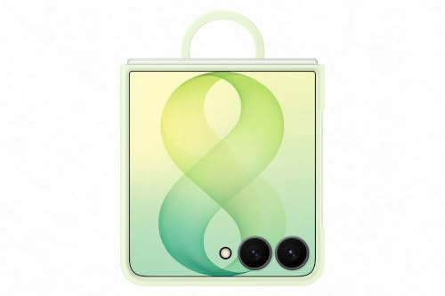 Samsung Silicone Ring Magnet Case EF-EF776 für Galaxy Z Flip8, Mint | Zweiteiliges Smartphone Cover, Handy-Hülle inklusive Ringhalter, Silikon, Schutz Case, stoßfest, dünn und griffig