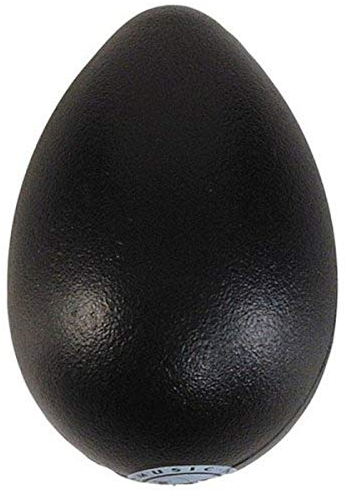 LP Latin Percussion LPR004-BK Rhythmix Egg Shaker Black Liquorice 1 Paar, ungiftig - musikalische Früherziehung in Kindergarten und Musikschule