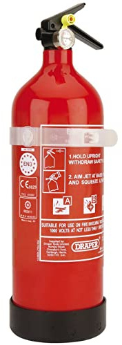 Draper Trockener Pulverlöscher, 2 kg, 1 Stück, rot, 4939