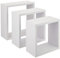 Homéa Modul'Home 6RAN789BC Ablage in Würfelform, Fach, MDF, 11,8 x 30 x 30 cm, weiß, 3 Tailles 23cm/26,5cm/30cm