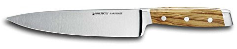 Felix SOLINGEN 831221 First Class Wood Kochmesser - Fingerschutz 21cm Klingen-Stahl Olivenholzgriff - Made in Germany