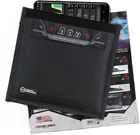 Mission Darkness Non-Window Faraday Bag for Phones // Device Shielding for Law Enforcement, Military, Executive Privacy, Travel & Data Security, Anti-Hacking & Anti-Tracking Assurance