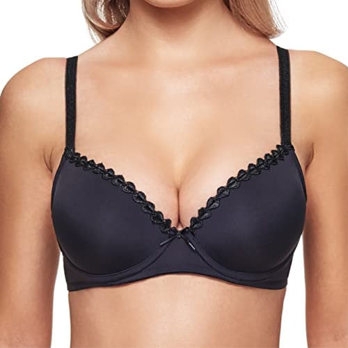 Susa Damen Wiesn-Zauber 8025 mit Push-Up-Schalen Dirndl-BH, schwarz, 75E