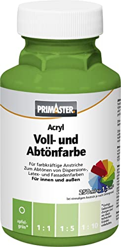 Primaster Voll- und Abtönfarbe 250ml Apfelgrün Matt Acryl Dispersionsfarbe