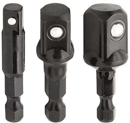 Titan 12061 3-Piece Stubby Impact Socket Adapter and Extension Set