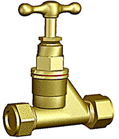 Stop Cock, Brass, 15 mm