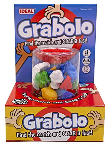 IDEAL, Grabolo: Find The Match and Grab it Fast Reaction Game!, Quick Play Family Game, for 3-6 Players, Ages 4+