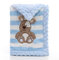 Babydecke,Kinderwagen Decke,Babydecke Frühling, Herbst und Winter Einschlag,Doppelschichten Flanell weiche Babydecke Winter warme 75x100cm (Blauer Hund)