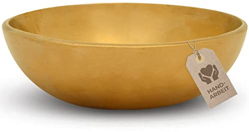 MASSAGE-EXPERT Tibetische Klangschale - Flache Kopfschale Ø 10 cm, 300 Gramm | Bewegend hoher Ton für wirkungsvolle Klangmassage & Klangtherapie im Bereich der Stirn | Profi-Qualität