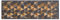 Rutschfester Teppich Wohnzimmer - Miabella Fußmatte innen - Küche Läufer Flur Schmutzfangmatte - Sauberlauf waschbar 50x150cm Dreiecke grau-braun