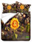 NICHIYO Plants vs. Zombies Bedding Set - Duvet Cover and Pillowcase, Microfiber, 3D Digital Print Three-Piece Bedding (3,King 220 * 240cm)