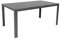 Bel-sol Esstisch Aluminium Glastisch und Gartentisch Schwarz Wetterfest für Outdoor und Indoor, B: 160 cm x T 90 cm x H 74 cm