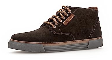 Pius Gabor Herren Sneaker high,Schnürschuhe,recyceltes Futter,Wechselfußbett,Schnuerer,straßenschuhe,Strassenschuhe,Ebony,44 EU / 9.5 UK