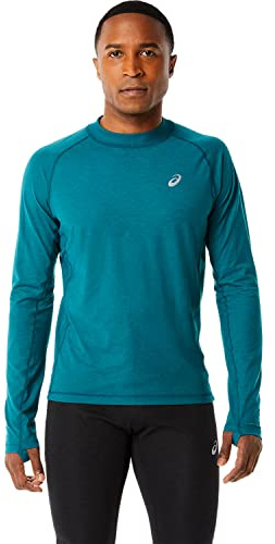 ASICS Winter Run LS Langarmshirt für Herren, Velvet Pine, Small