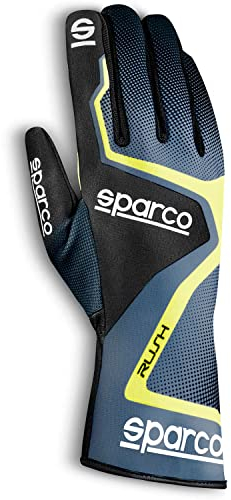 SPARCO Handschuhe Rush 2020, Größe 04, Grau/Gelb, 37