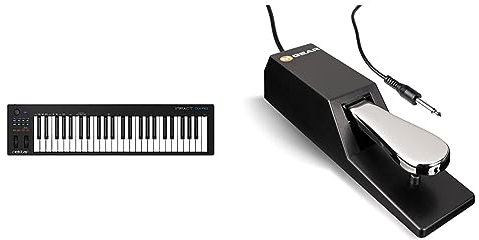 Nektar Impact GX49 | USB MIDI Controller Keyboard with Nektar DAW Integration & M-Audio SP-2 - Universal Sustain Pedal mit Piano Style Action, das ideale Zubehör für MIDI-Keyboards