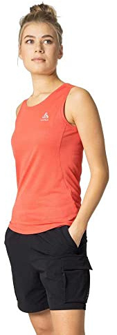 Odlo Damen Funktionsunterwäsche Tanktop F-Dry, Cayenne, XL