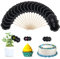 YHSKJCD 50 Stück Mini Holz Tafel Set, Mini Chalkboards Spitzenform Mini Kreidetafeln Set Buffet Namen Preis Schilder Dekotafel Food Signs Message Board Schilder Blackboard für Hochzeit Party