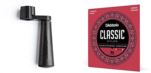 Luxus-Drehmaschinen & D'Addario Gitarrensaiten Konzertgitarre | Nylon Gitarren Saiten | Nylonsaiten | DER BELIEBTESTEN SAITENMARKE WELTWEIT | EJ27N | Nylon | Normal Tension