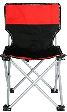 Tragbarer klappbarer Campingstuhl Strandhocker zum Wandern Camping Angeln Gartenarbeit, Rot