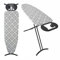 York Bügelbrett 120x42 cm 'Family Helpful' - Bügeltisch für Dampfbügelstation - Ironing Board Höhenverstellbar - Stabile Bügelbretter mit Bügelbrettbezug aus Baumwolle (1 Stk) - Greycircles