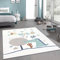 CARPETIA Kinderzimmer-Teppich flauschig Krokodil pflegeleicht in Creme 160x230 cm