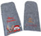 Besteckhalter Weihnachten, Besteckhalter Filz, Bestecktasche 2 er SET (Nikolaus mit Renntier)