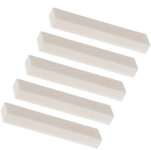 5 Pcs 52x6x10mm Blank Bone Neck/Bridge Saddle Nut Guitar String Nut DIY Material for Guitar Bass