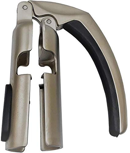 Eighosee Champagne Bottle Opener, Sparkling Wine Cork Puller, Stainless Steel, Perfect for Arthritis or Weak Hands, Great Gift